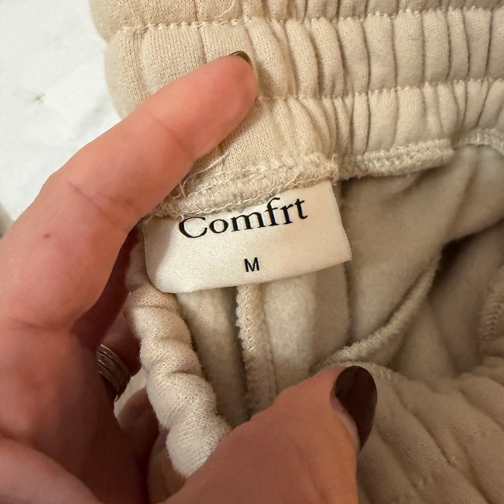 Women's Cream Sweatpants & Joggers Set - Picture 8 of 9